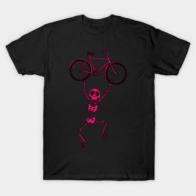 MTB Purple Art T-Shirt by OneRedFox